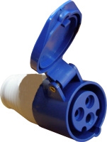 Гнездо переносное ГП 16А / 3 2Р+РЕ разъем розетка силовая 220v 220в переноска штекер Киев купить