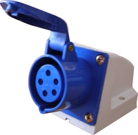 Гнездо стационарное ГC 16А / 5 3Р+N+РЕ разъем розетка силовая стационарное 380v 380в штекер фаза Киев купить цена