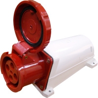 Гнездо стационарное ГC 63А / 4 3Р+РЕ разъем розетка силовая стационарное 380v 380в фаза штекер Киев купить