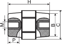 Купить изолятор держатель силовой шины, высота 25 мм, винт М6 (SM25) в Киеве по выгодной цене с бесплатной доставкой