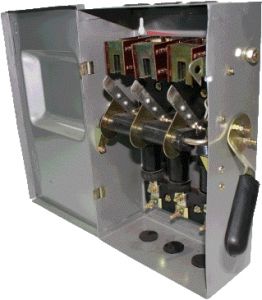 Рубильник ножевой в корпусе с предохранителями 100А 3Р ярп купить цена Киев купити розривний в корпусі з запобіжниками ціна Київ