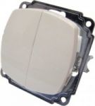 Механизм выключателя 2 клавишный белого цвета для установки в стену выгодная цена в Киеве купить с доставкой механізм вимикача 2 клавішний білого кольору для установки в стіну вигідна ціна в Києві купити з доставкою