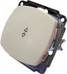 Механизм выключателя с 1 клавишей проходного белого цвета для установки в стену выгодная цена в Киеве купить с доставкой механізм вимикача прохідного з 1 клавішею білого кольору для установки в стіну вигідна ціна в Києві купити з доставкою