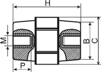 Купить изолятор держатель силовой шины, высота 25 мм, винт М6 (SM25) в Киеве по выгодной цене с бесплатной доставкой