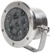 Светодиодный прожектор для фонтана бассейна водопада 24Вт RGB 12В купить Киев цена доставка