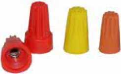 Колпачки для скруток кабеля применяются для соединения и изоляции мест соединения проводов методом скручивания.    Материал колпачков для скруток кабеля: UL нейлон 66, втулка – анодированная латунь.    Способ применения колпачков для кабельных скруток: снять изоляцию, вставить и зажать провод купить в Киеве по выгодной цене с бесплатной доставкой