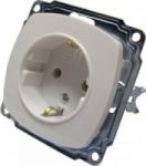 Механизм розетки с заземлением белого цвета для установки в стену выгодная цена в Киеве купить с доставкой механізм розетки з заземленням білого кольору для установки в стіну вигідна ціна в Києві купити з доставкою