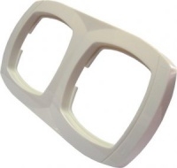 Рамка двойная 2 местная белая рамка подвійна 2 місна біла