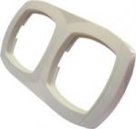 Рамка 2 местная белого цвета для установки розеток и выключателей в стену выгодная цена в Киеве купить с доставкой рамка 2 місна білого кольору для установки розеток і вимикачів в стіну вигідна ціна в Києві купити з доставкою