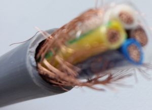 Кабель управления экранированный 4х2.5 негорючий медный гибкий четырехжильный многопроволочная жила сечением 2.5 кв. мм 14 awg в экране медного плетения внешний диаметр 10.4 мм купить с доставкой по Киеву приемлемая цена