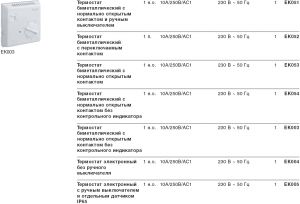 Термостат біметалевий  230В 10А контакт - НВ отопление опалення теплый пол